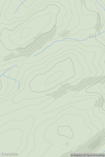 Thumbnail image for Penyffridd showing contour plot for surrounding peak