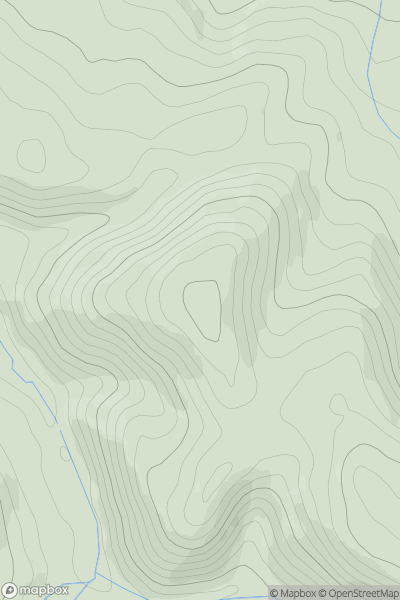 Thumbnail image for Commins Pant-glas showing contour plot for surrounding peak