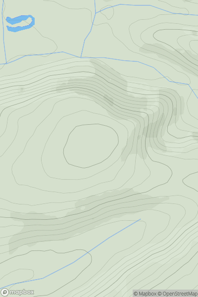 Thumbnail image for Brechfa Forest showing contour plot for surrounding peak