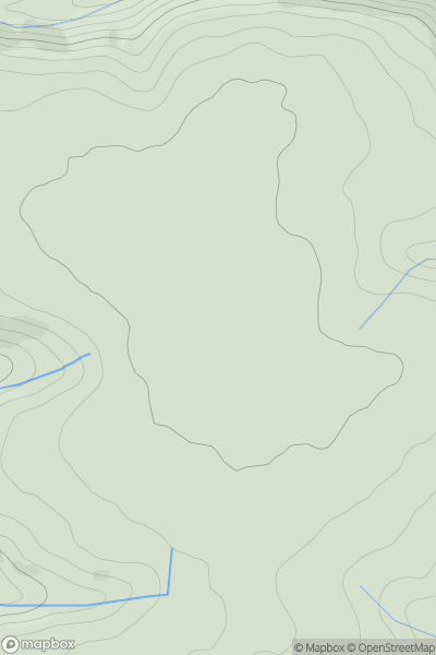 Thumbnail image for Bryn Chwith showing contour plot for surrounding peak