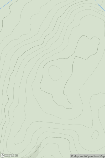 Thumbnail image for Banc y Moelfre showing contour plot for surrounding peak