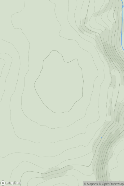 Thumbnail image for Bryngolau Hill showing contour plot for surrounding peak