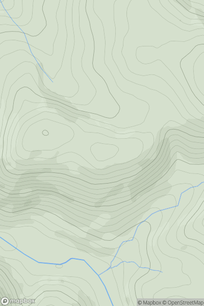 Thumbnail image for Pen Coed Glyntwymyn showing contour plot for surrounding peak