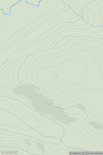 Thumbnail image for Pen-clawdd-mawr showing contour plot for surrounding peak