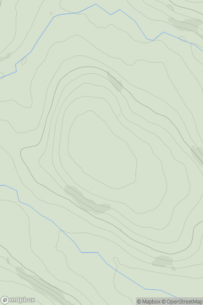 Thumbnail image for Llechwedd-dderi-uchaf showing contour plot for surrounding peak