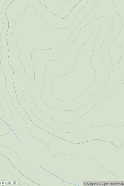 Thumbnail image for Pentre-Padarn showing contour plot for surrounding peak