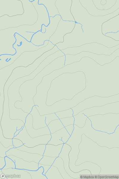 Thumbnail image for Pen Llwynbrain showing contour plot for surrounding peak