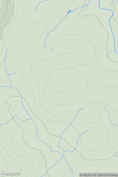 Thumbnail image for Pen Llwyngwilym showing contour plot for surrounding peak