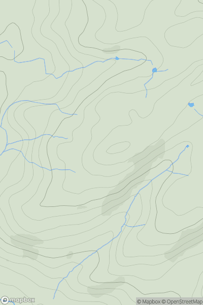 Thumbnail image for Bryn-rorin showing contour plot for surrounding peak