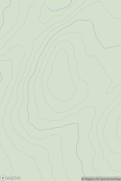 Thumbnail image for Pen Bwlchwernen Fawr showing contour plot for surrounding peak