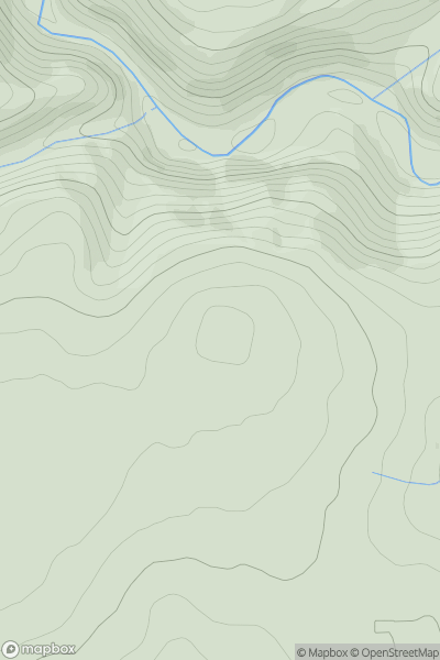 Thumbnail image for Allt Foel-fawr showing contour plot for surrounding peak