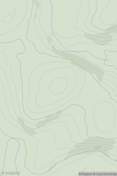 Thumbnail image for Pen-coed-isaf showing contour plot for surrounding peak