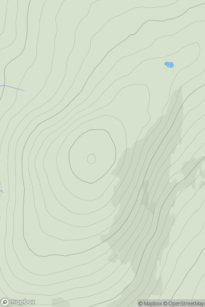 Thumbnail image for Ward of Scousburgh showing contour plot for surrounding peak