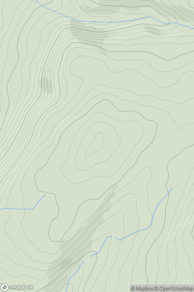 Thumbnail image for Cefn-erglodd showing contour plot for surrounding peak
