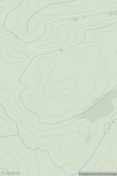 Thumbnail image for Pen Brynbuarth showing contour plot for surrounding peak