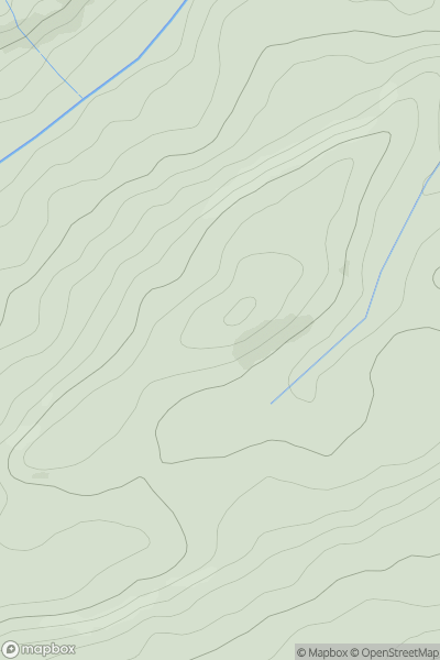 Thumbnail image for Peartree Hill showing contour plot for surrounding peak