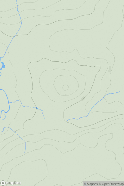 Thumbnail image for Pen Maesllech showing contour plot for surrounding peak