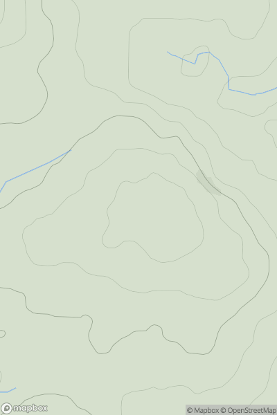 Thumbnail image for Pen Deri-Garon showing contour plot for surrounding peak