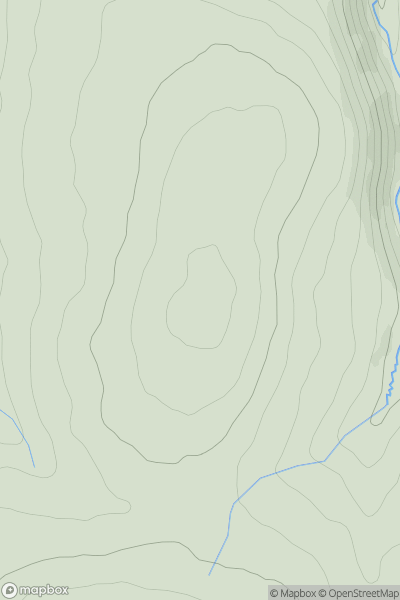 Thumbnail image for Pen Blaenpibydd showing contour plot for surrounding peak