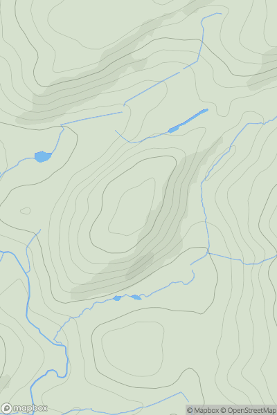 Thumbnail image for Cefn-dinas showing contour plot for surrounding peak