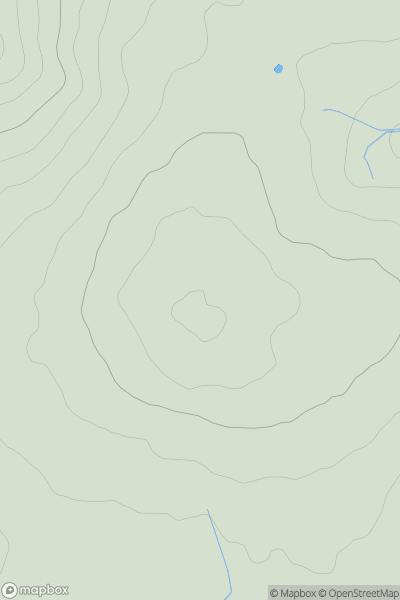 Thumbnail image for Gaer Pwntan showing contour plot for surrounding peak