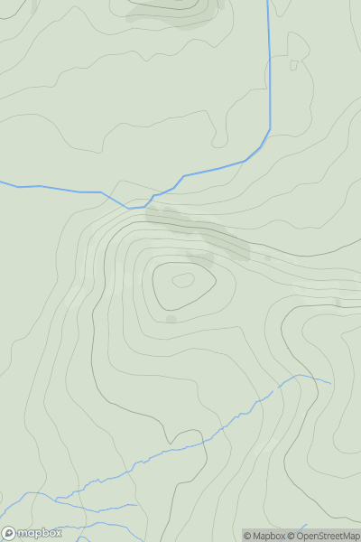 Thumbnail image for Celynnog showing contour plot for surrounding peak