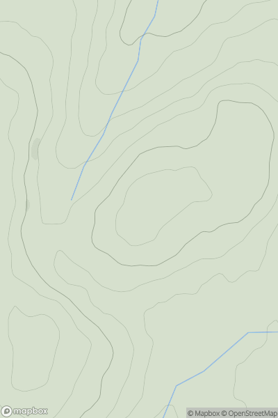 Thumbnail image for Pen Pant-glas showing contour plot for surrounding peak