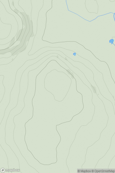 Thumbnail image for Cefngoyan showing contour plot for surrounding peak