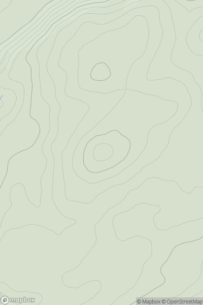 Thumbnail image for Cae Fedw showing contour plot for surrounding peak