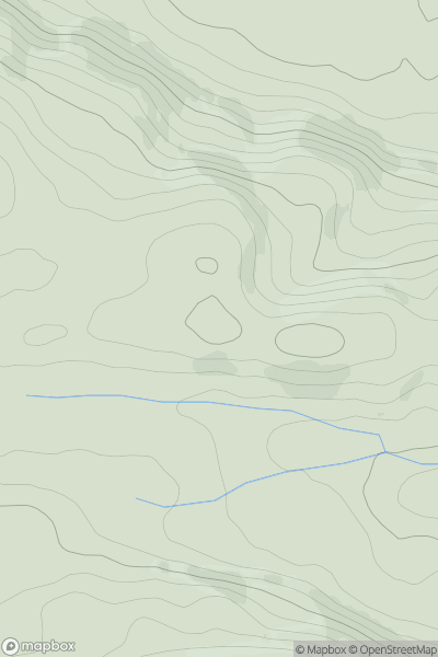 Thumbnail image for Pen Tynreithin showing contour plot for surrounding peak