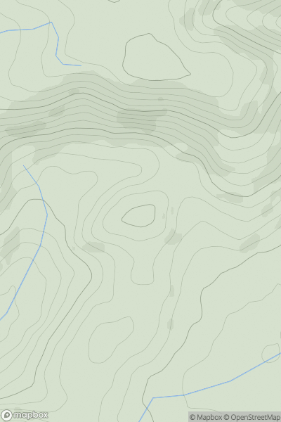 Thumbnail image for Pen Drefach showing contour plot for surrounding peak