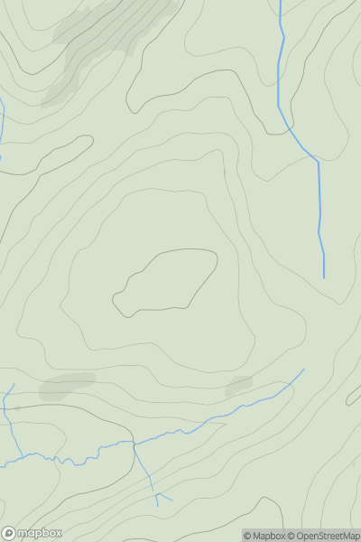 Thumbnail image for Pen Llwyn-celyn showing contour plot for surrounding peak