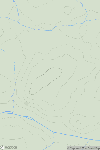 Thumbnail image for Pen Llanfechan showing contour plot for surrounding peak