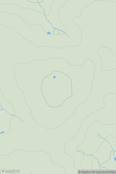 Thumbnail image for Llantydwell Hill showing contour plot for surrounding peak