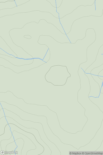 Thumbnail image for Crosshands Hill showing contour plot for surrounding peak