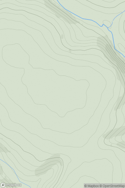 Thumbnail image for Pen Llanwinio showing contour plot for surrounding peak