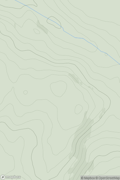 Thumbnail image for Pant-y-carne settlement showing contour plot for surrounding peak