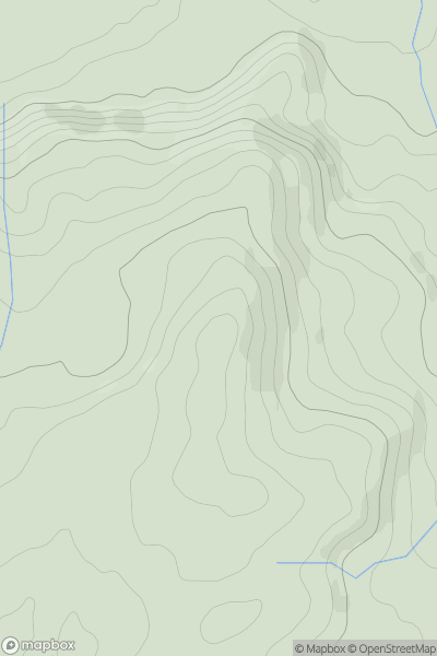 Thumbnail image for Pen Meillionen showing contour plot for surrounding peak