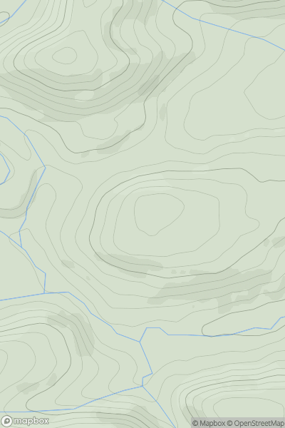 Thumbnail image for Brynreidon showing contour plot for surrounding peak