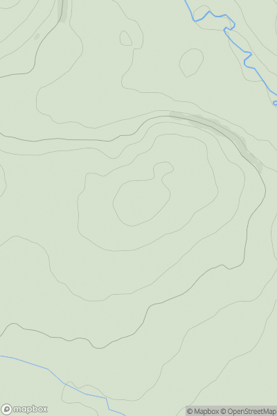 Thumbnail image for Pen Llanwnnen showing contour plot for surrounding peak