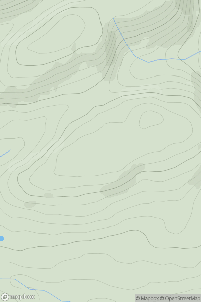 Thumbnail image for Pen Llystyn showing contour plot for surrounding peak