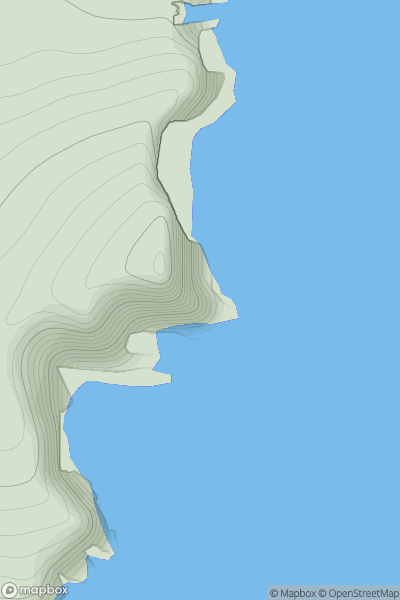 Thumbnail image for Noss Head showing contour plot for surrounding peak