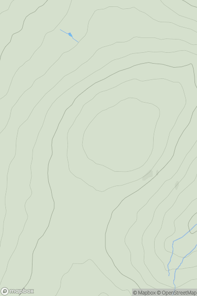 Thumbnail image for Pen Carreg-wen showing contour plot for surrounding peak