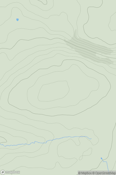 Thumbnail image for Pen-rhiw-olau showing contour plot for surrounding peak