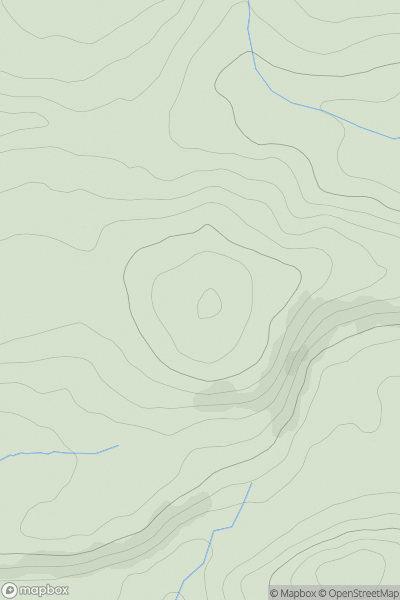 Thumbnail image for Foelcwan showing contour plot for surrounding peak