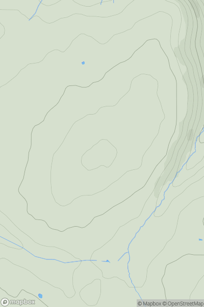 Thumbnail image for Allt Cefn Gwyddyl showing contour plot for surrounding peak