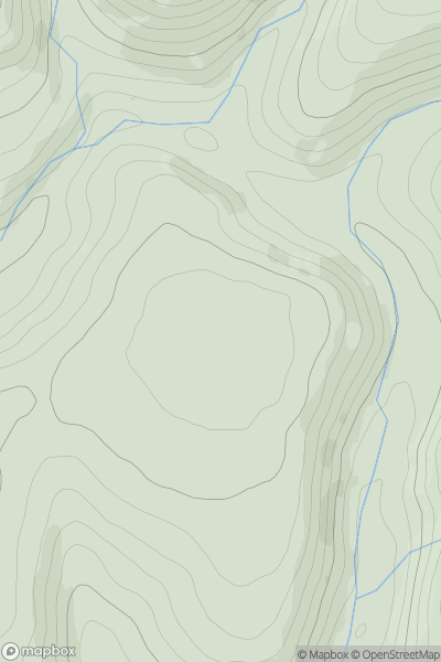 Thumbnail image for Cefn-hengil showing contour plot for surrounding peak