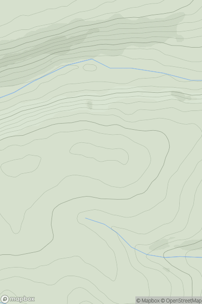 Thumbnail image for Cefnmystrych showing contour plot for surrounding peak