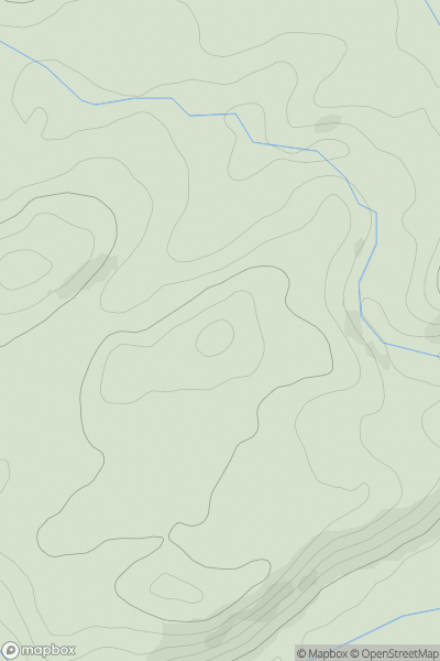Thumbnail image for Pen Trawscoed-hen showing contour plot for surrounding peak