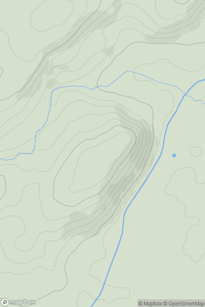 Thumbnail image for Allt Upper showing contour plot for surrounding peak